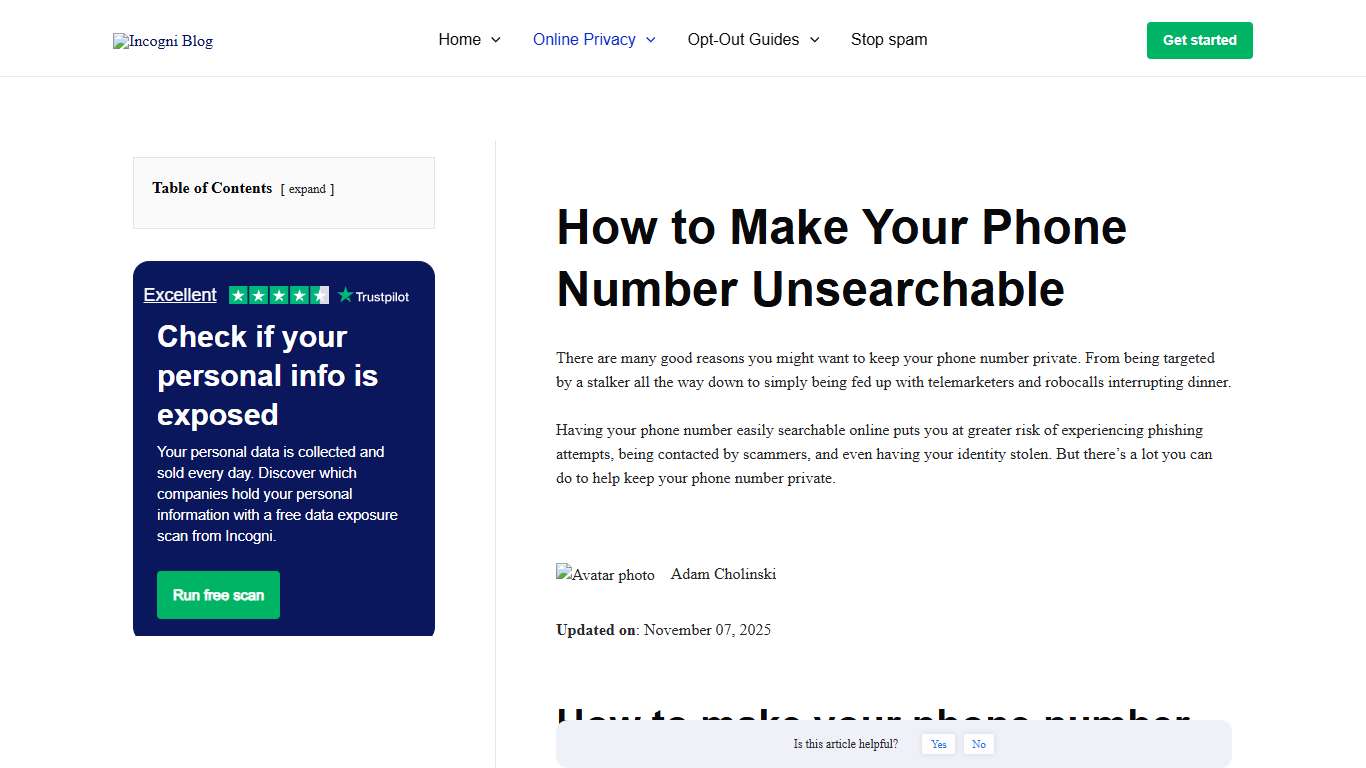 How to Make Your Phone Number Unsearchable [2026] Incogni